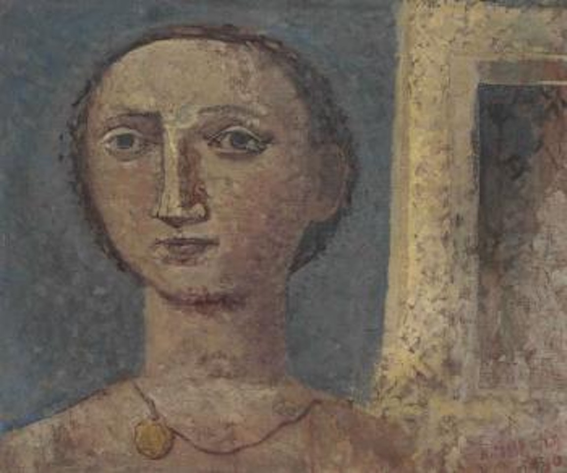 Ragazza con medaglione by Massimo Campigli