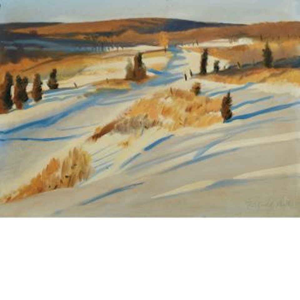 Early snow by Fairfield Porter