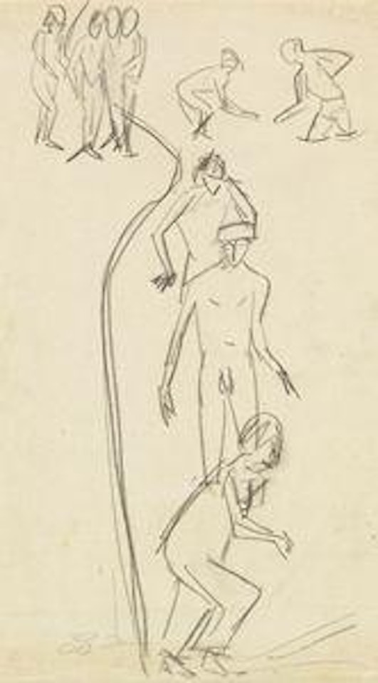 Badende an der Elbe by Ernst Ludwig Kirchner