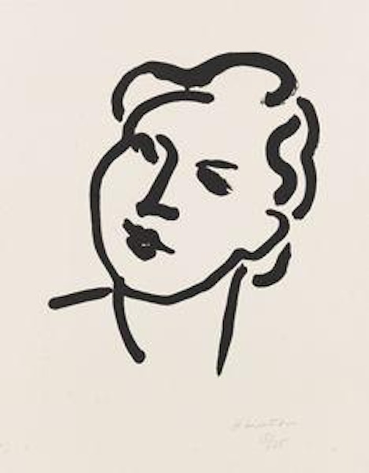 Nadia au visage rond by Henri Matisse
