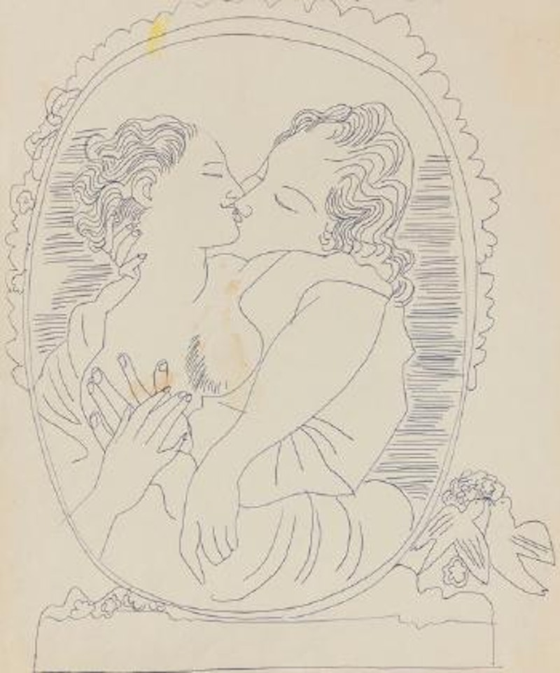 Couple Embracing by Andy Warhol