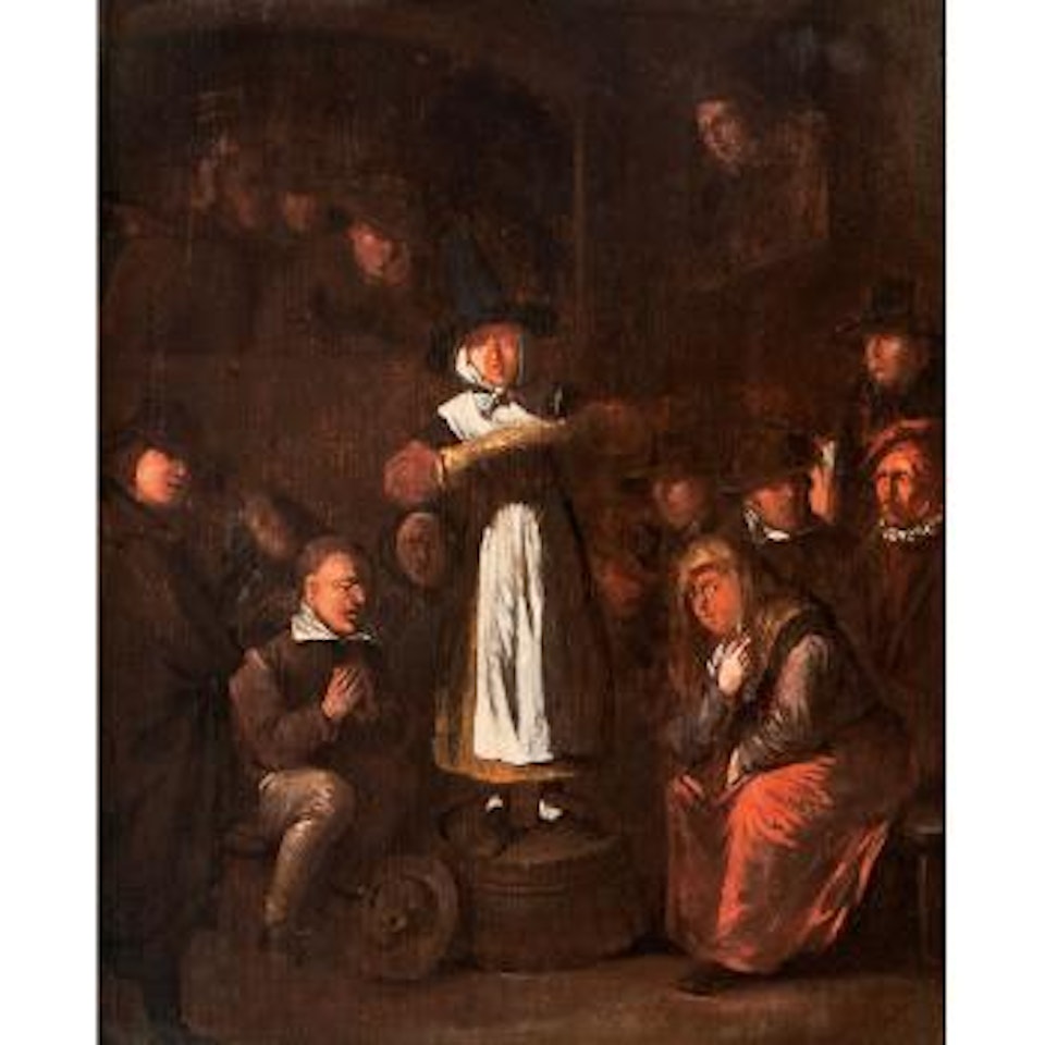 Quaker meeting by Egbert van Heemskerk III