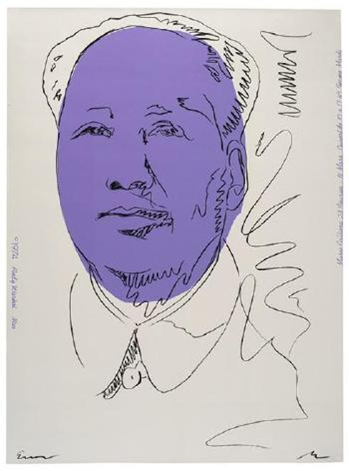 Mao (wallpaper) (F./S. II.125A) by Andy Warhol