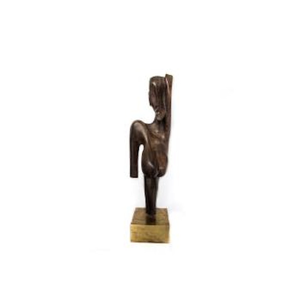 Woman with raised arm by Ben Enwonwu