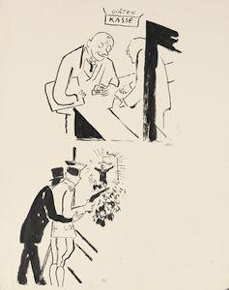 Diätenkasse / Liebknecht by George Grosz