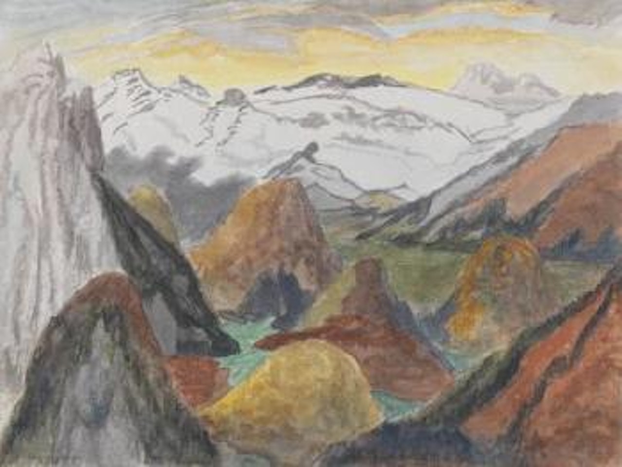 Bergkegel by Erich Heckel