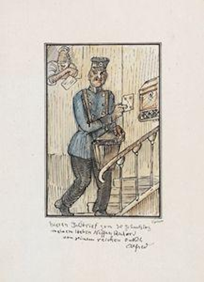 Geldbriefträger by Alfred Kubin