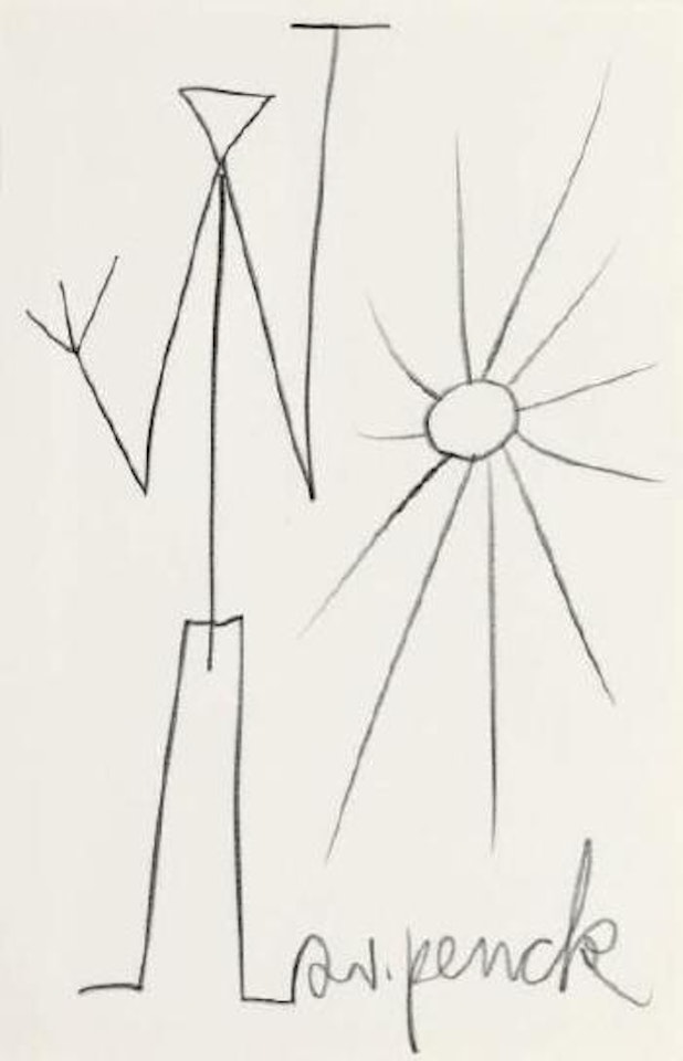 Mann mit Sonne by A.R. Penck