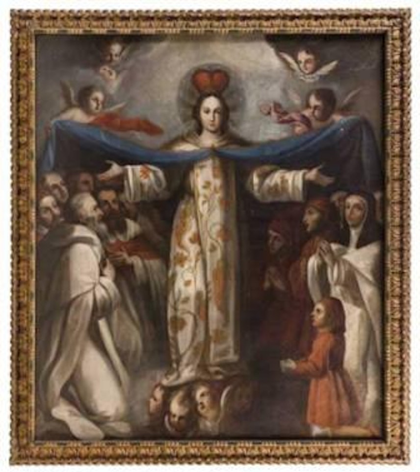 Patrocinio de la Virgen de la Merced by Mexican School