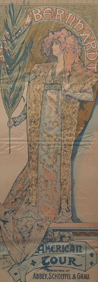 Sarah Bernhardt: American tour by Alphonse Mucha