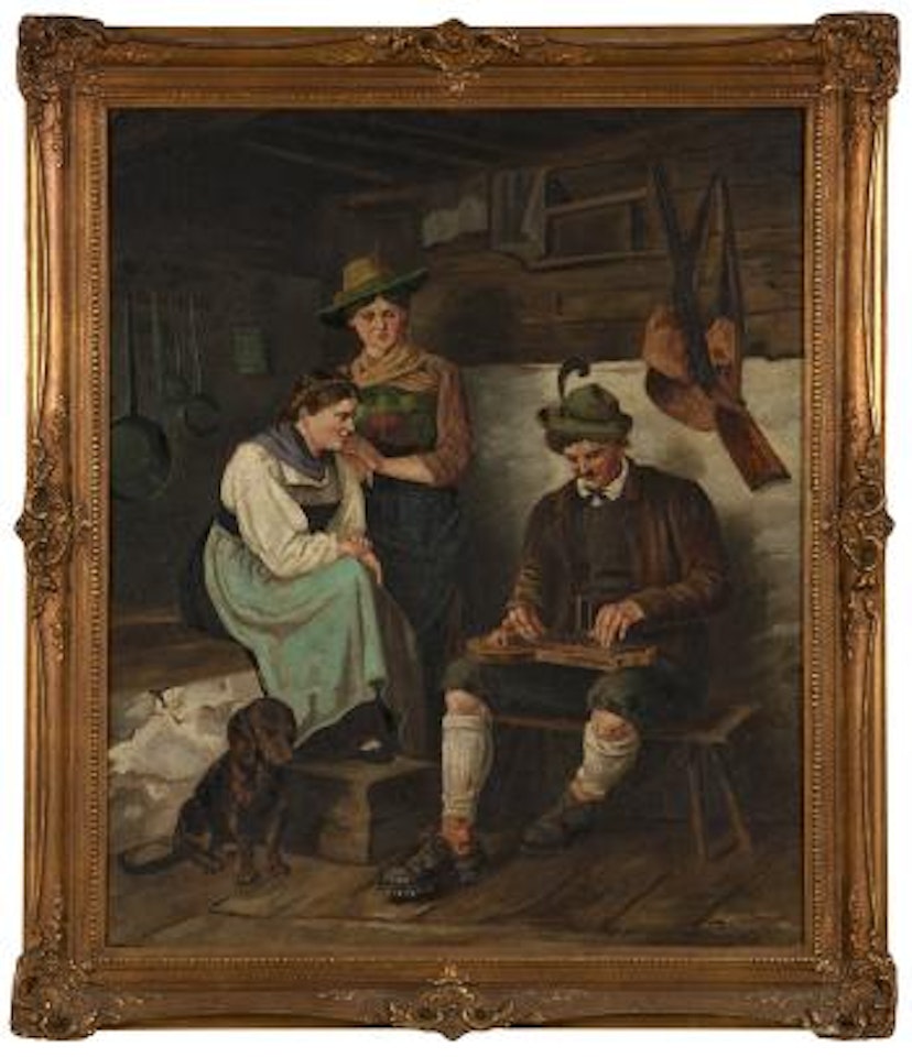 Der Zitherspieler by Franz von Defregger