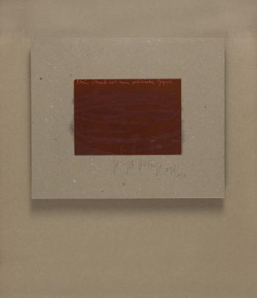 Klaus Steack gebohnert by Joseph Beuys