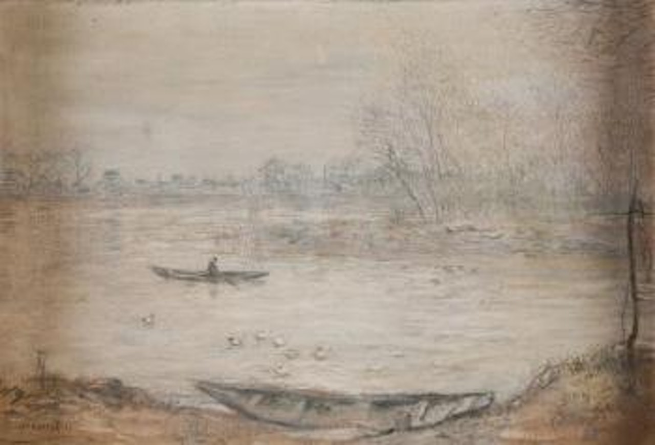 La promenade en barque by Jean Francois Raffaelli