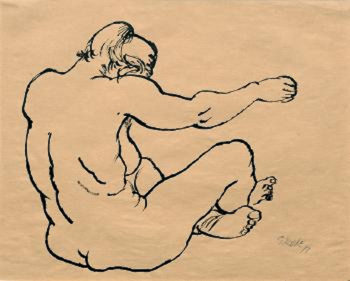 Sitzender Akt by George Grosz