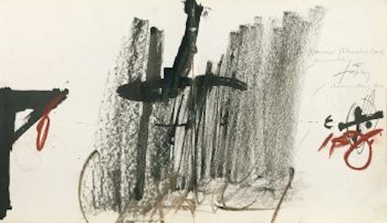 Ohne Titel by Antoni Tapies