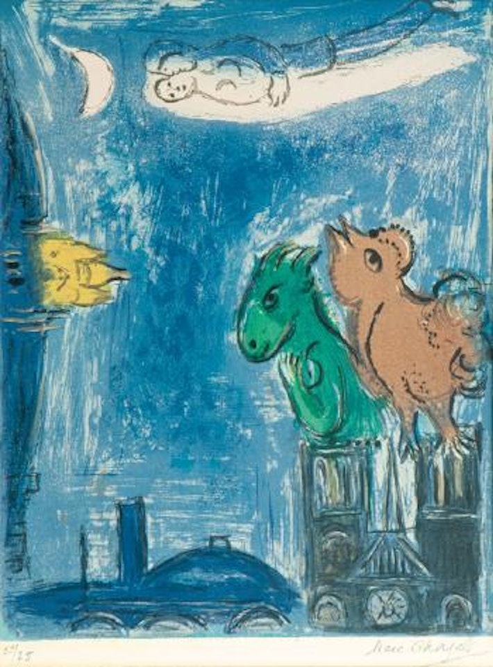 Les Monstres de Notre Dame by Marc Chagall