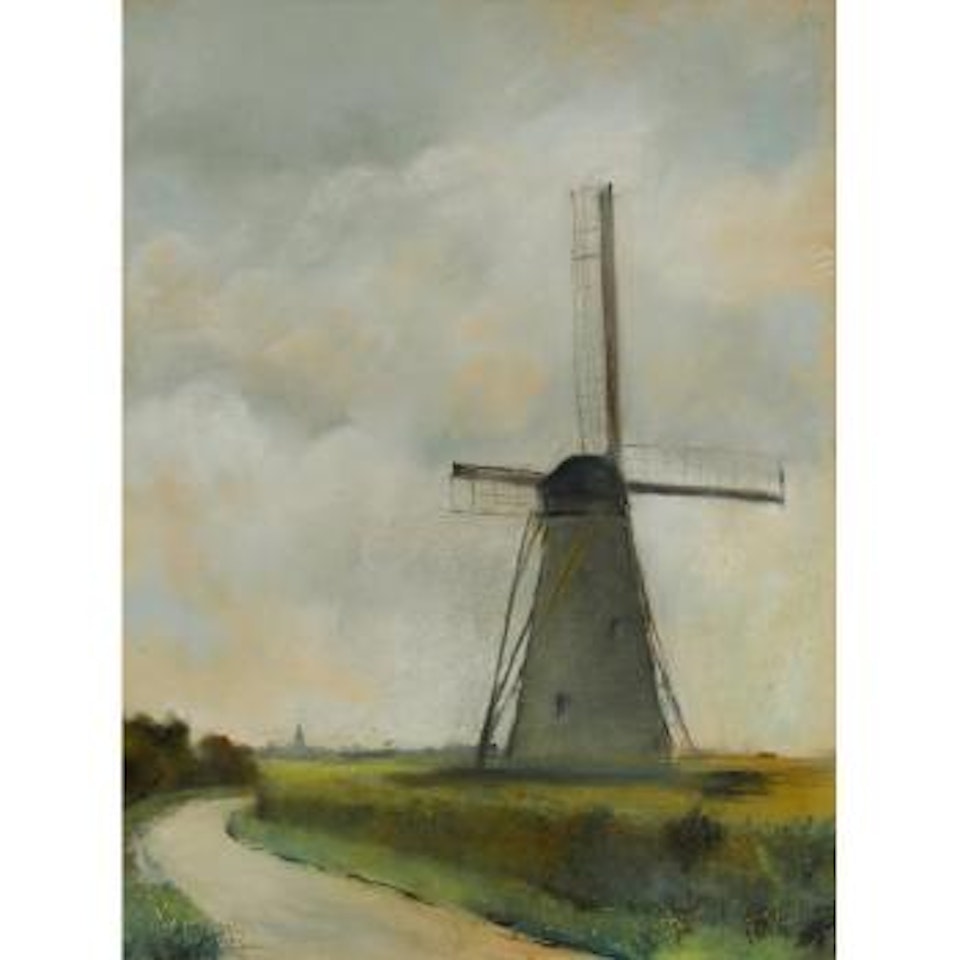 Windmühle auf Walcheren, Holland by Lesser Ury