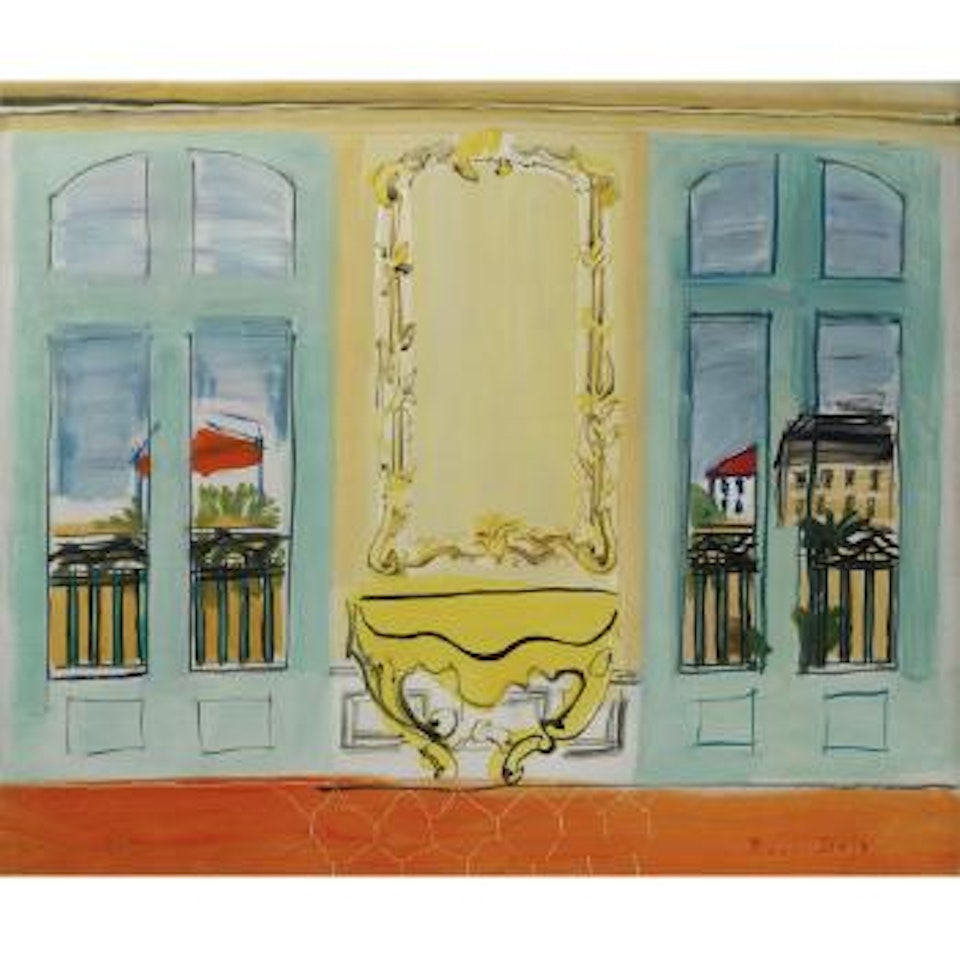 Intérieur à la console jaune by Raoul Dufy