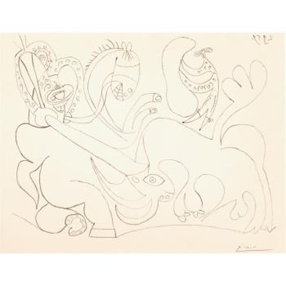 La pique I by Pablo Picasso