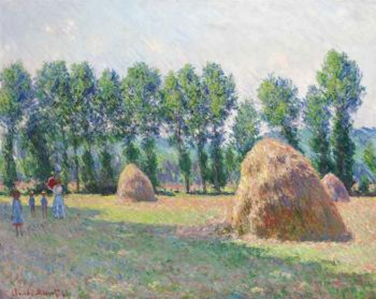 Les meules à Giverny by Claude Monet