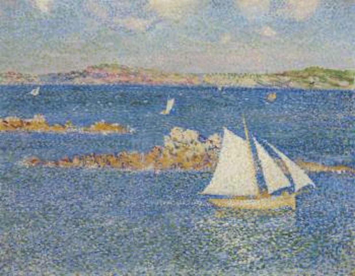 Près des rocs de Per-Kiridec à Roscoff by Theo van Rysselberghe