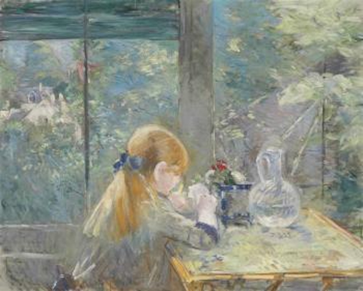 Dans la véranda by Berthe Morisot