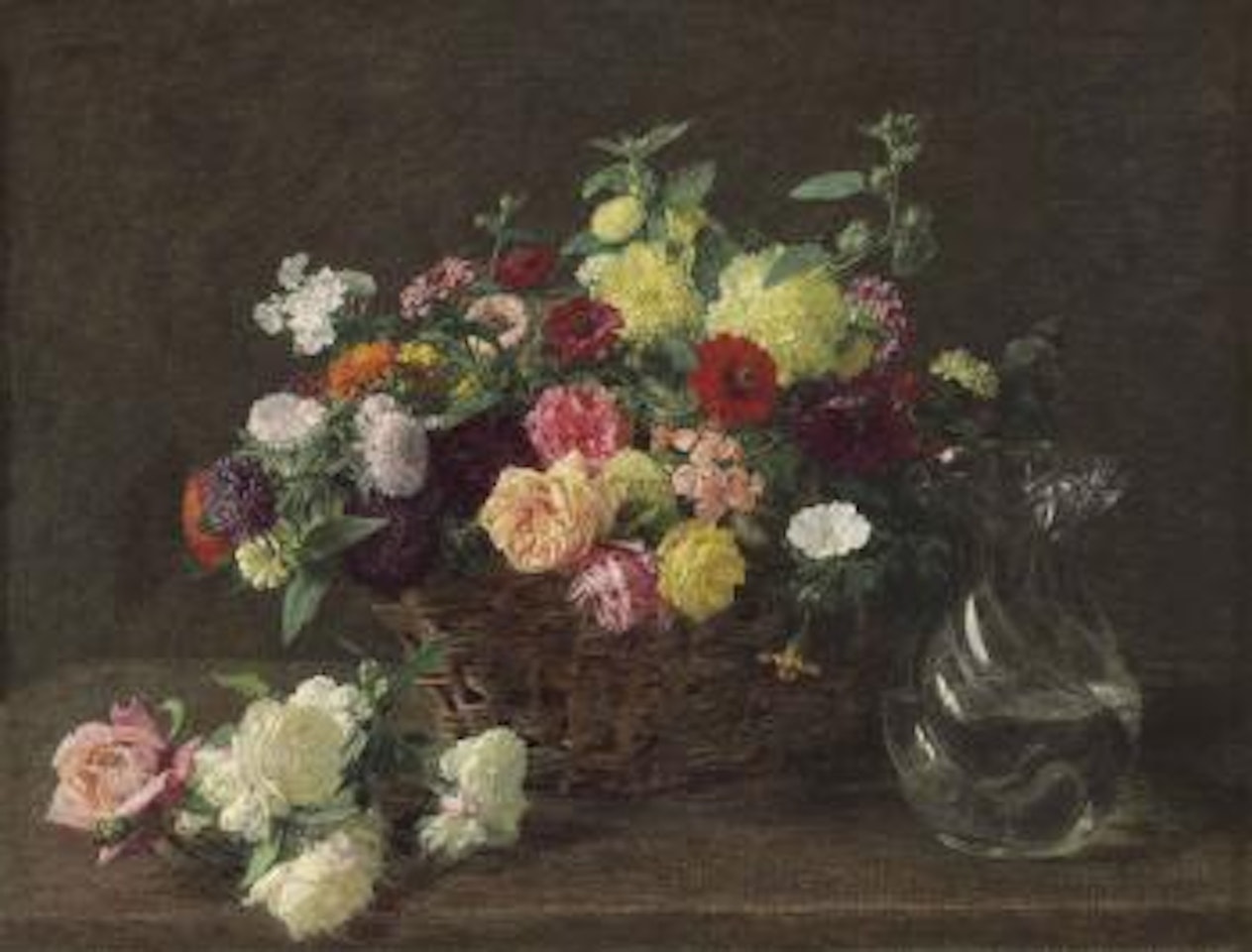 Panier de fleurs by Henri Fantin-Latour