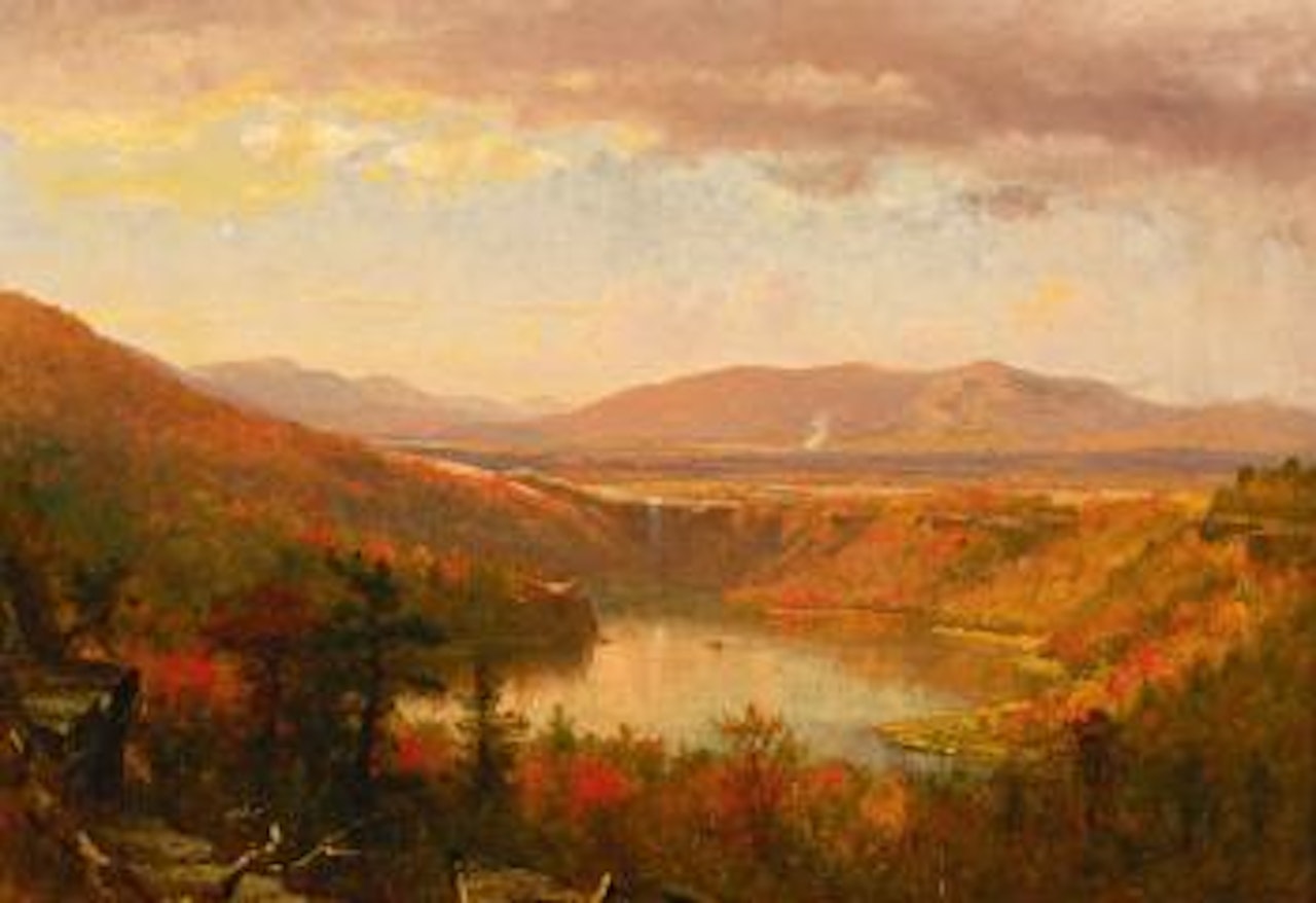 Kauterskill Falls by Worthington Whittredge