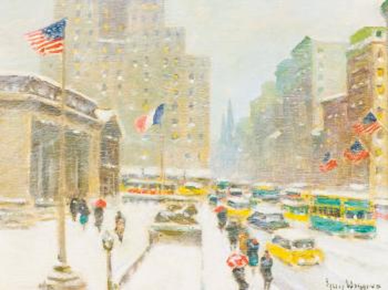 At the Library by Guy Carleton Wiggins