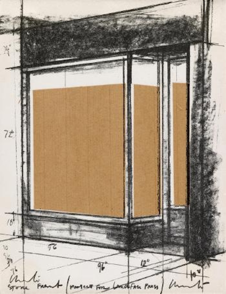 Store Front (Project for Landfall Press) by Christo