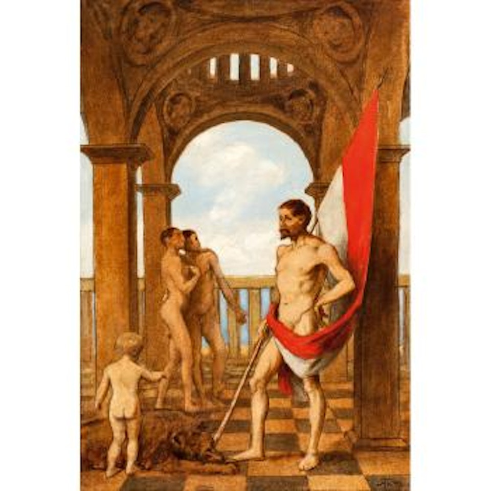 Der Fahnenträger (the standard bearer) by Hans Thoma