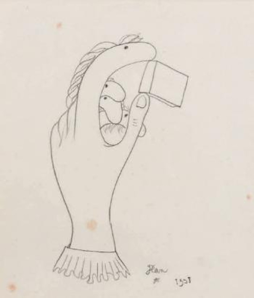 Main stylisée et surréaliste by Jean Cocteau