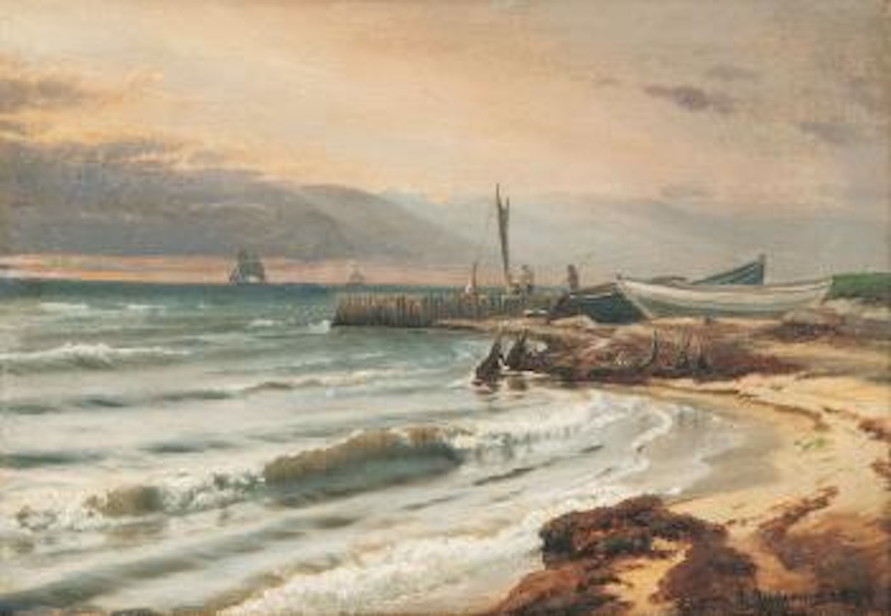 Fishermen on the Shore by Anders Andersen-Lundby