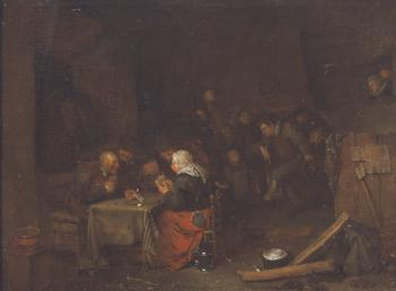 Herbergtafereel by Egbert van Heemskerk III