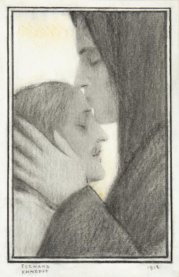 De kus by Fernand Khnopff