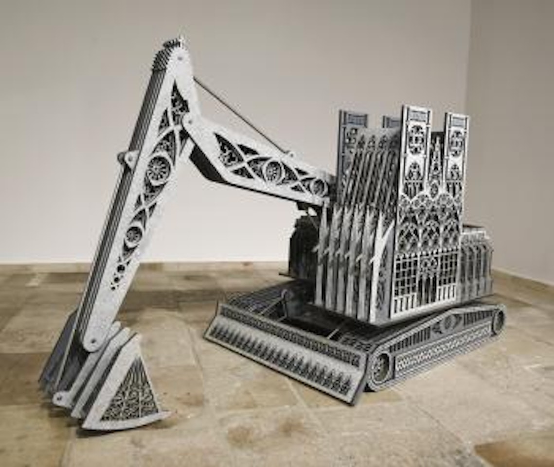 Caterpillar (scale model) by Wim Delvoye