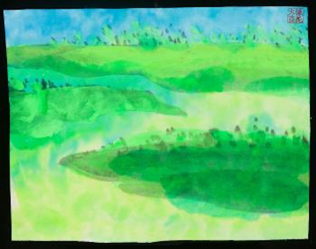 Greeny heath by Walasse Ting