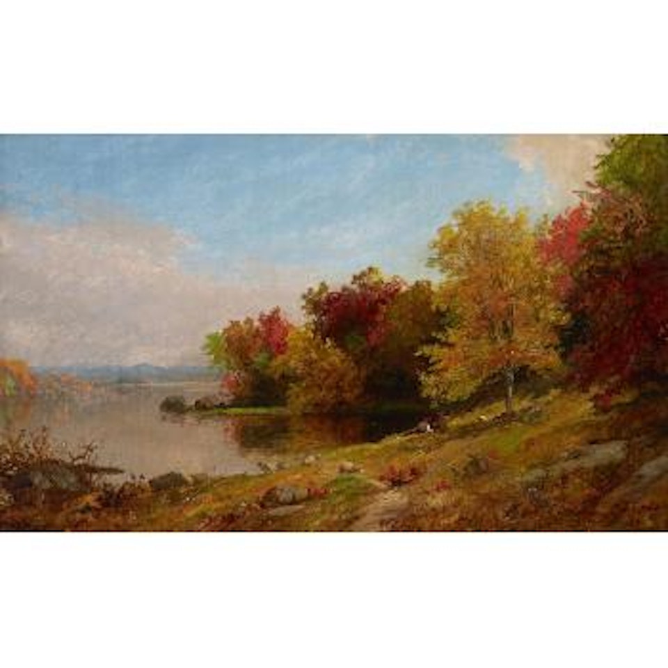 Autumn landscape by Jasper Francis Cropsey