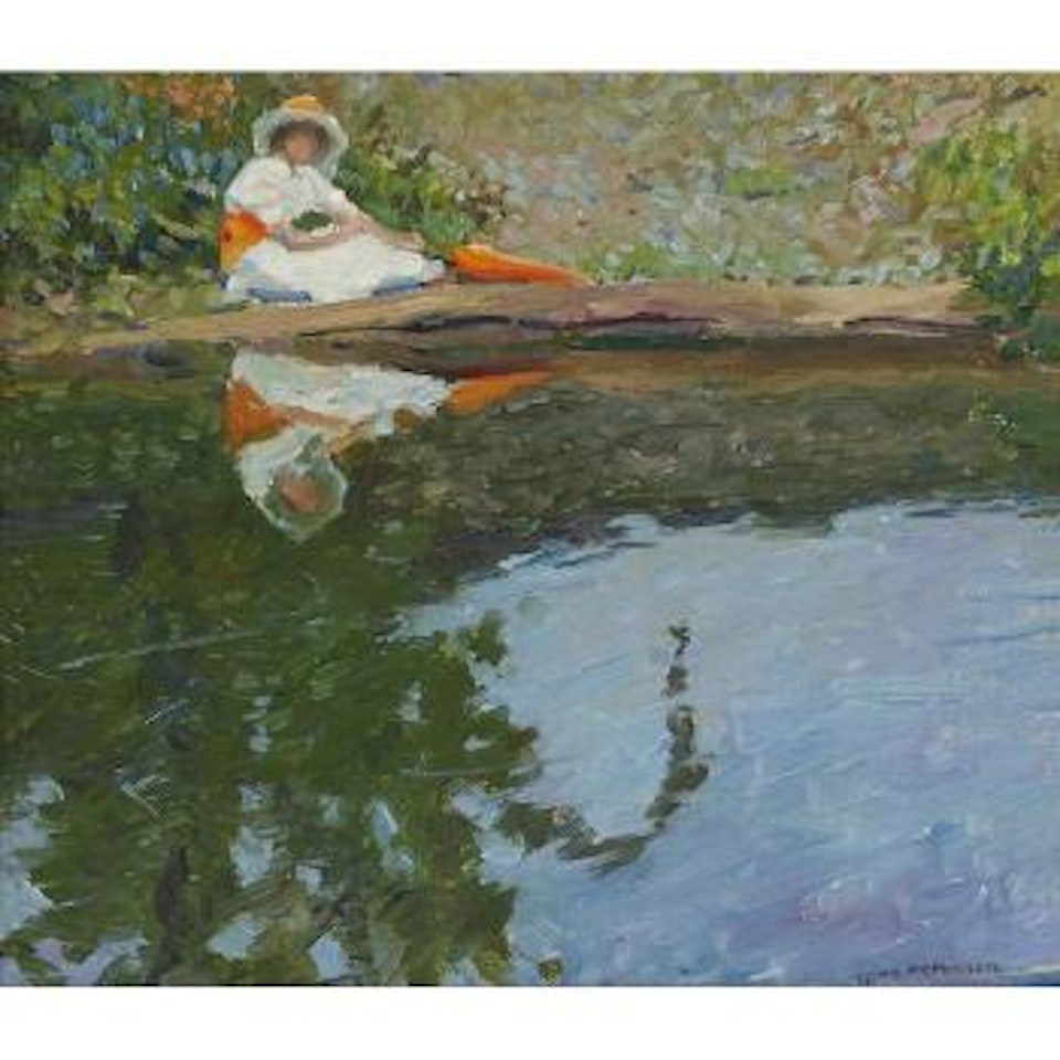 Lady by a Lake by Jane Peterson
