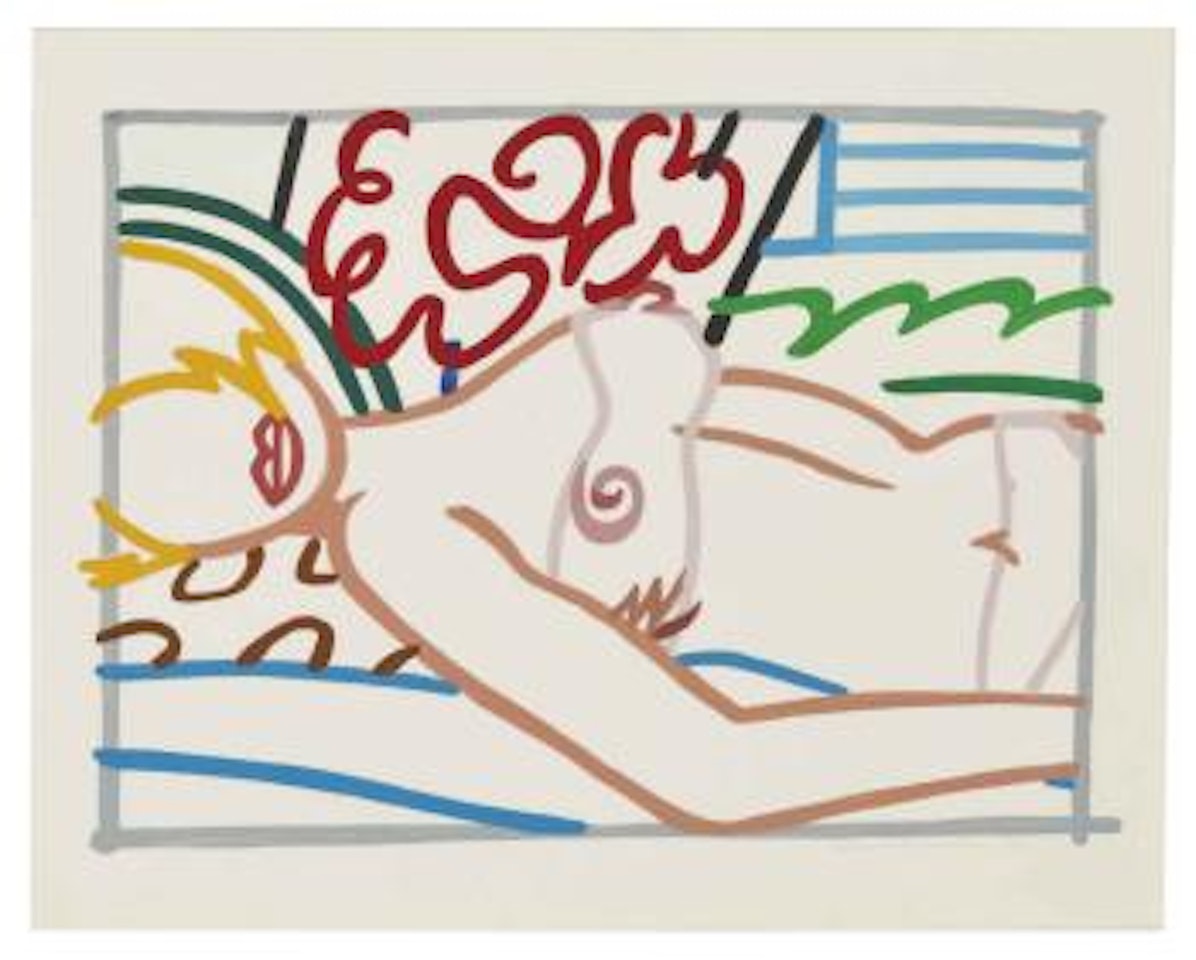 Study for Nude with Leopard Skin by Tom Wesselmann