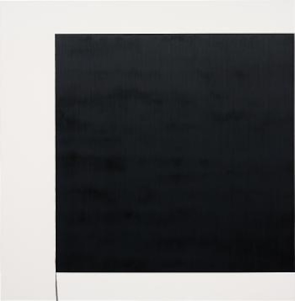 Exposed Painting Paynes Grey, Black Oxide by Callum Innes