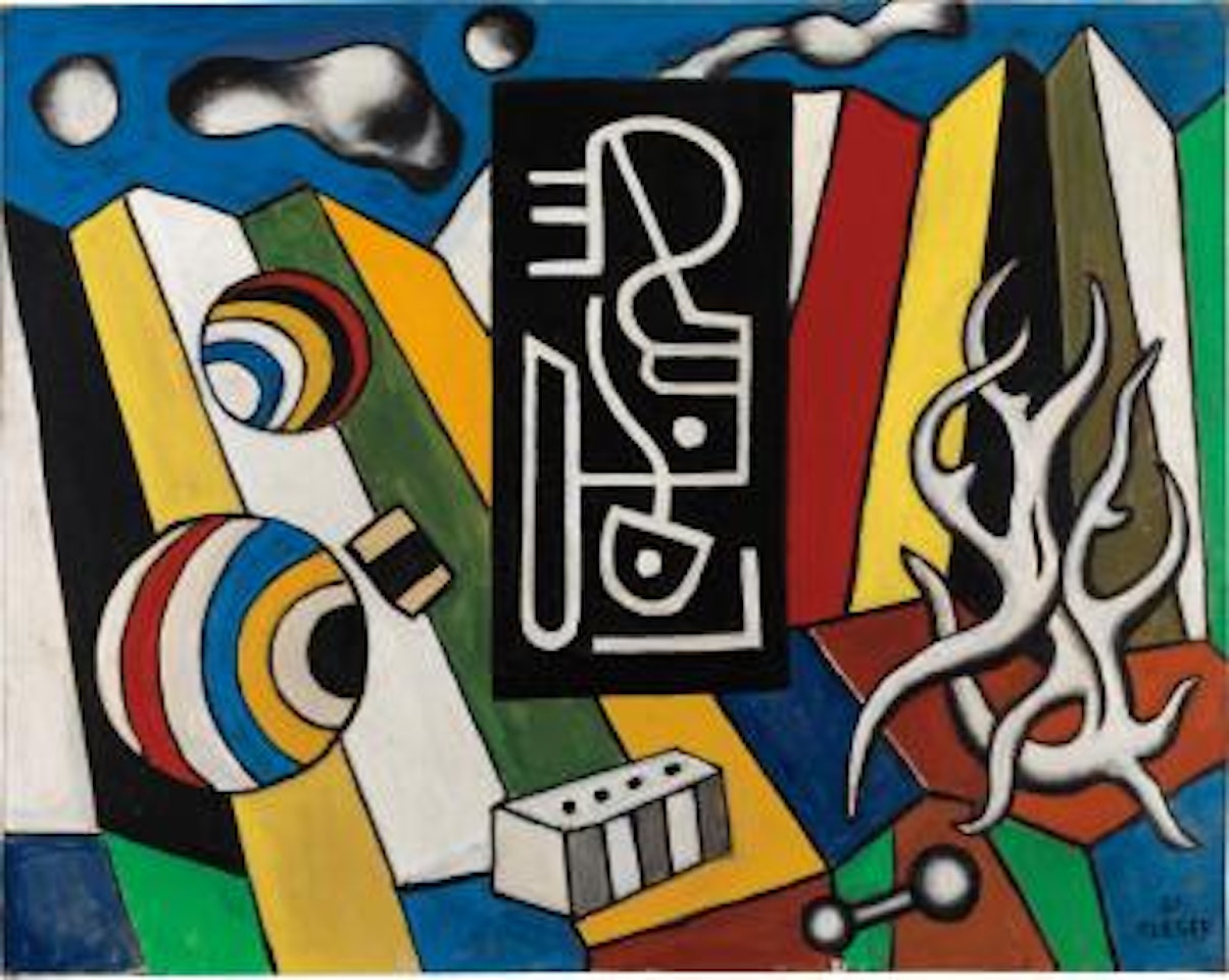 Objets dans l'espace (Objects in space) by Fernand Leger