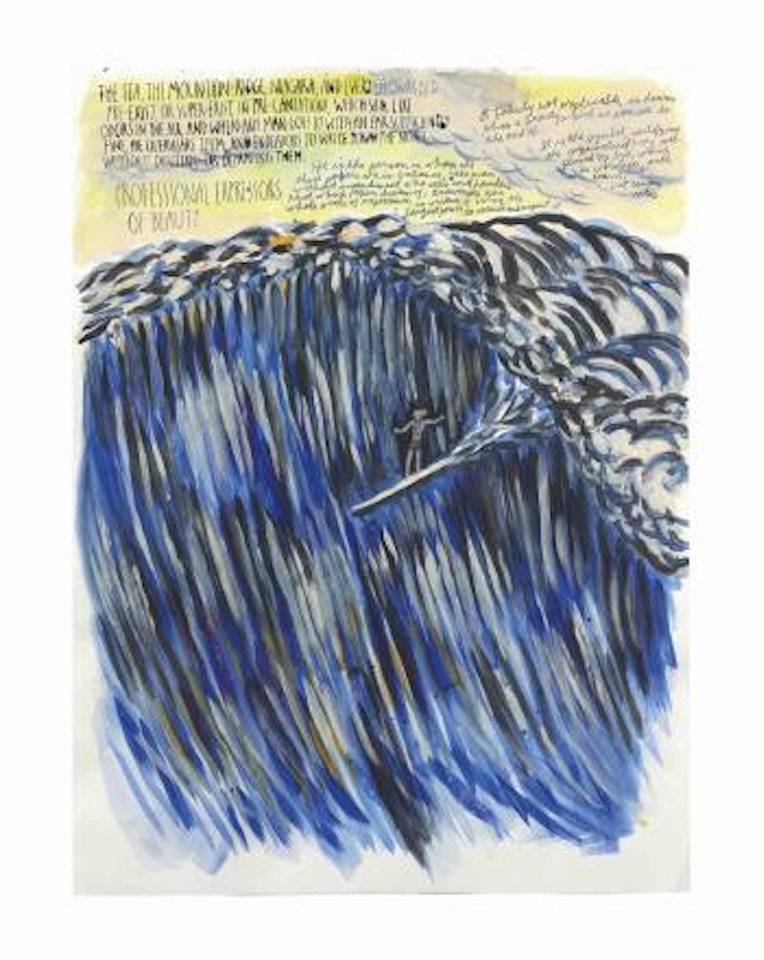 Untitled (The sea the) by Raymond Pettibon