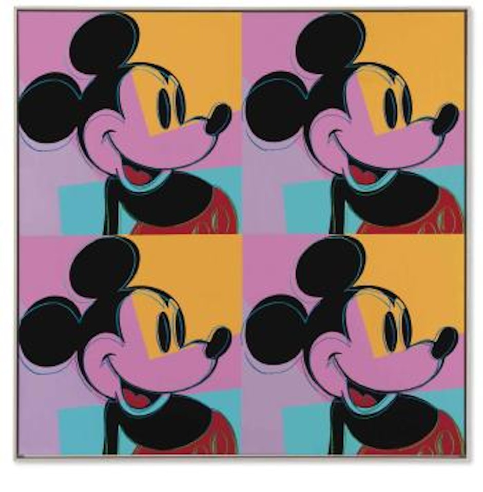 Quadrant Mickey Mouse by Andy Warhol