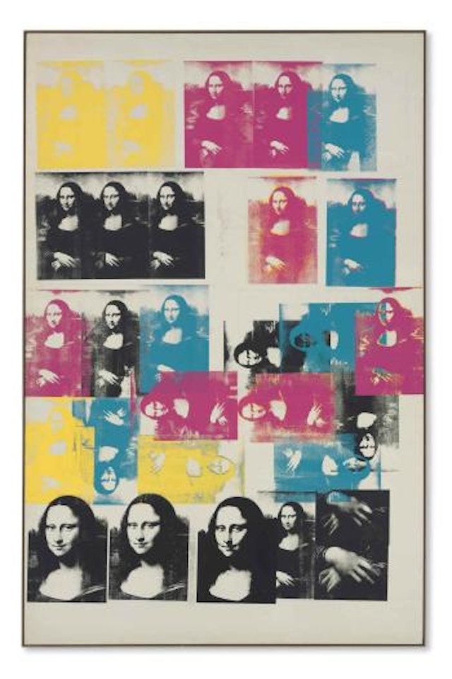 Colored Mona Lisa by Andy Warhol