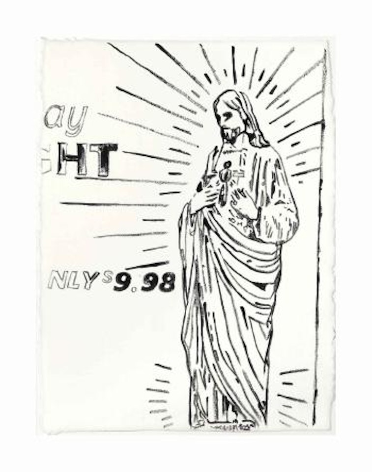 Untitled (Christ $9.98) by Andy Warhol