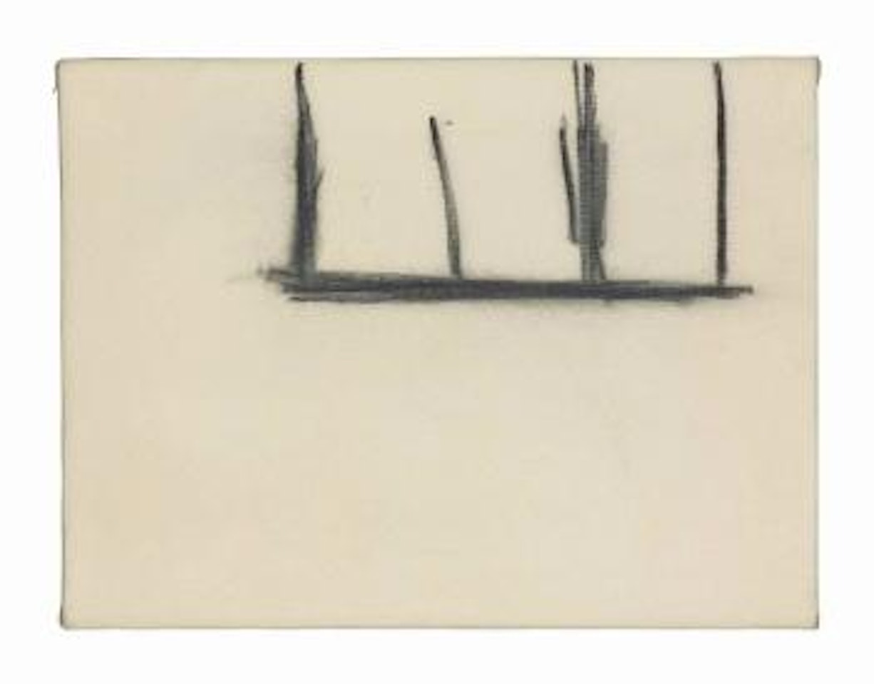 Open No. 140: Charcoal on Cream by Robert Motherwell