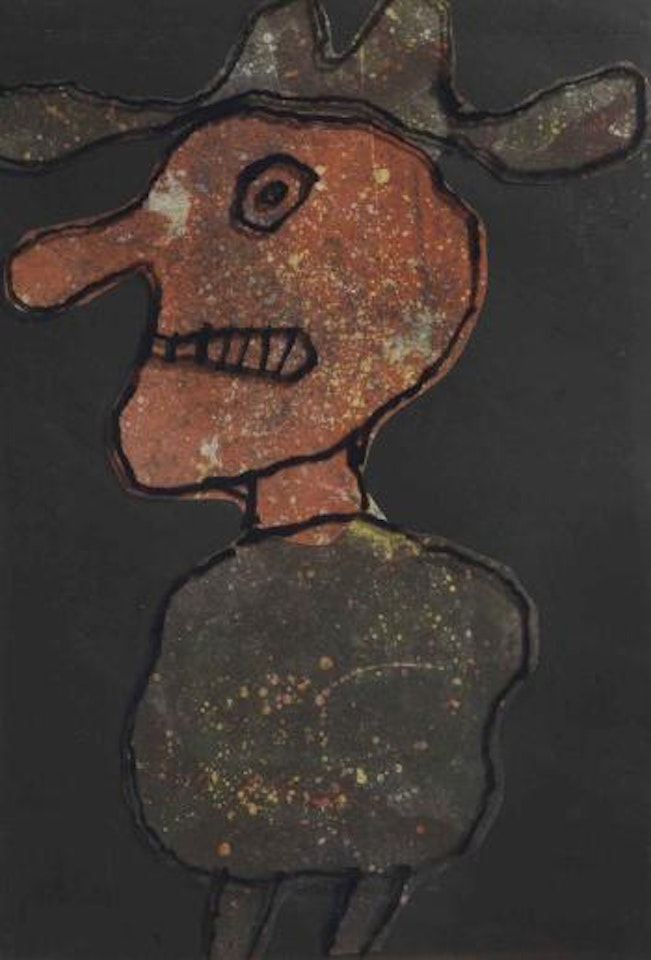 Maquette for Personnage au chapeau by Jean Dubuffet