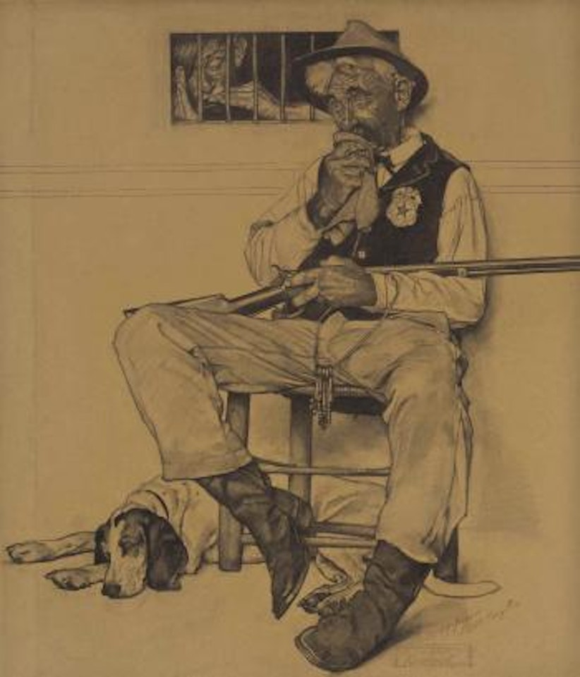 Study for 'Music Hath Charms' by Norman Rockwell