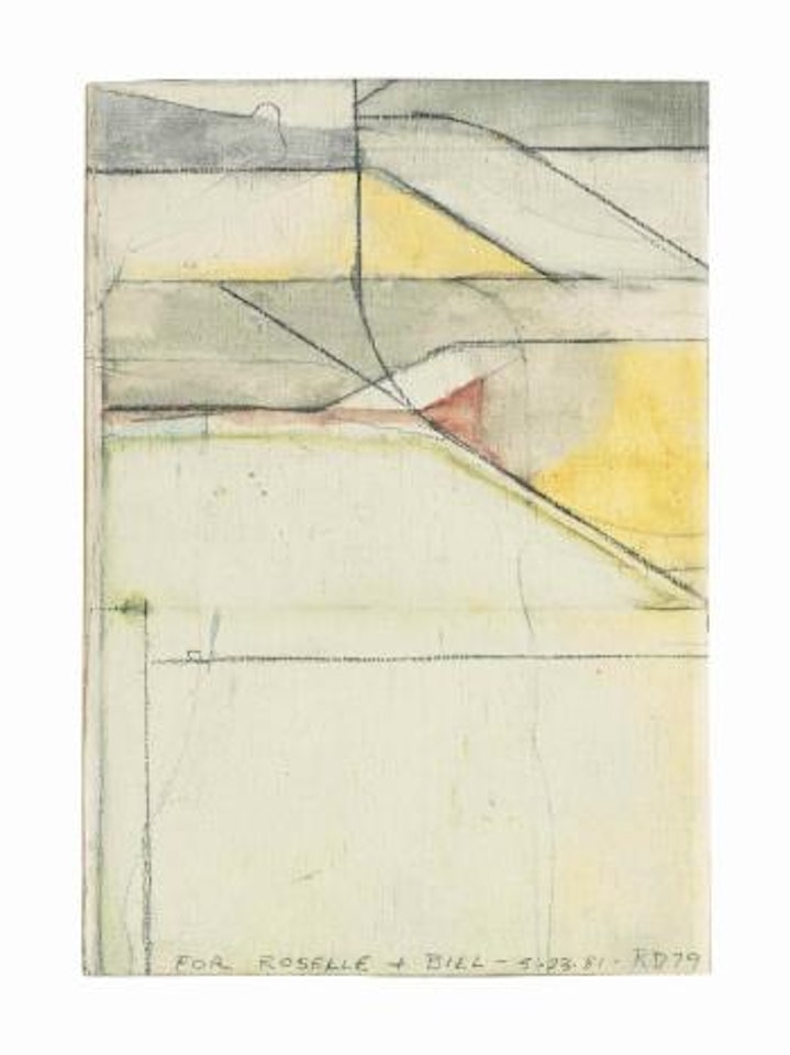 Cigar box Lid #9 by Richard Diebenkorn